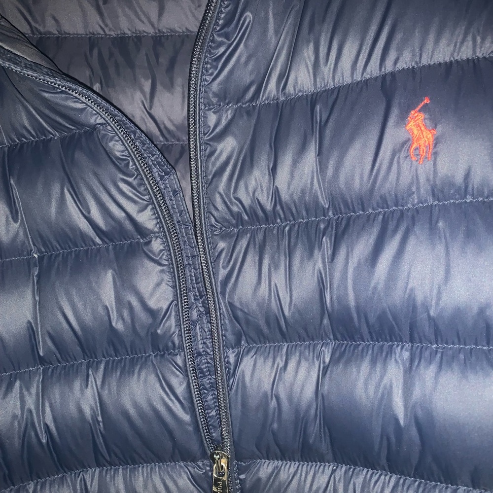 Ralph Lauren Navy Jacket with Yellow Accents